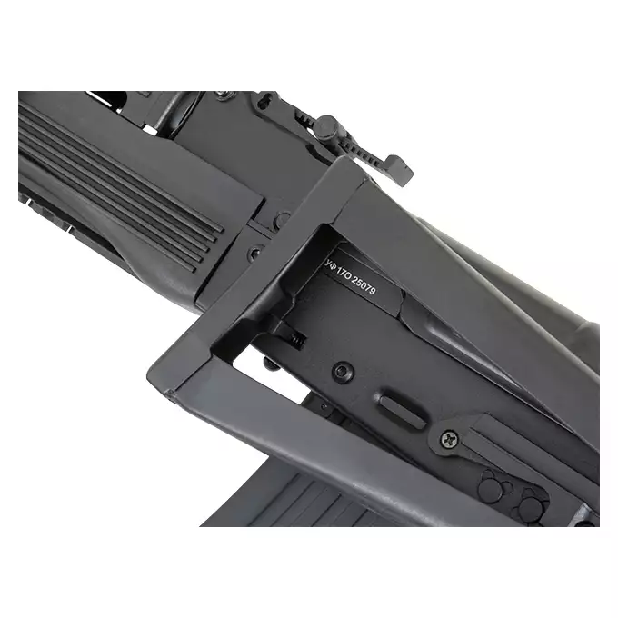 [Zestaw] ASK204P Tactical EBB Full-Metal [APS] + Szyna montażowa pod optykę do AK - Black [M-ETAL]
