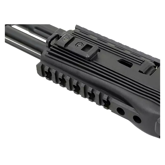 [Zestaw] ASK204P Tactical EBB Full-Metal [APS] + Szyna montażowa pod optykę do AK - Black [M-ETAL]