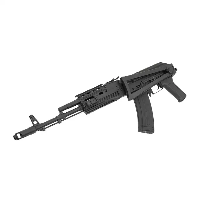 [Zestaw] ASK204P Tactical EBB Full-Metal [APS] + Szyna montażowa pod optykę do AK - Black [M-ETAL]