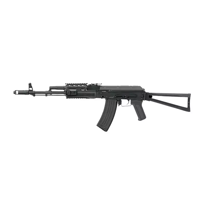 [Zestaw] ASK204P Tactical EBB Full-Metal [APS] + Szyna montażowa pod optykę do AK - Black [M-ETAL]