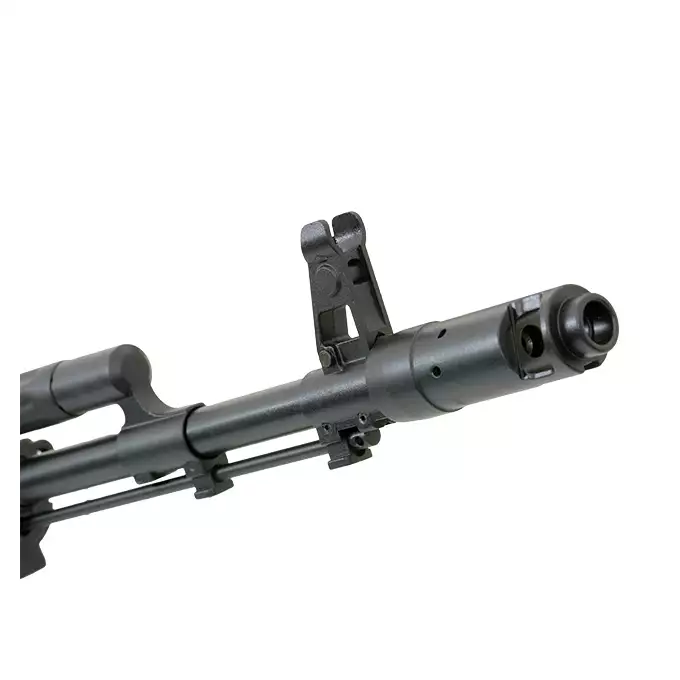[Zestaw] ASK204P Tactical EBB Full-Metal [APS] + Szyna montażowa pod optykę do AK - Black [M-ETAL]