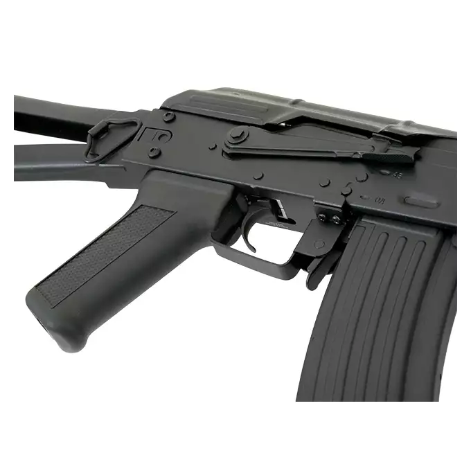 [Zestaw] ASK204P Tactical EBB Full-Metal [APS] + Szyna montażowa pod optykę do AK - Black [M-ETAL]