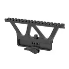 [Set] AK-74M G3 Airsoft Assault Rifle - Real Wood [S&amp;T] + Railed Scope Mount for AK - Black [M-ETAL]