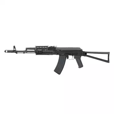 [Zestaw] ASK204P Tactical EBB Full-Metal [APS] + Szyna montażowa pod optykę do AK - Black [M-ETAL]