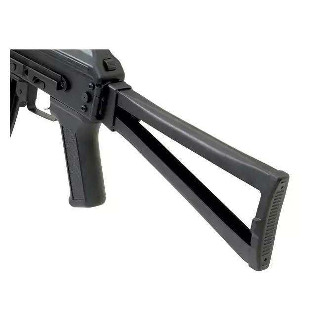 [Zestaw] ASK204P Tactical EBB Full-Metal [APS] + Szyna montażowa pod optykę do AK - Black [M-ETAL]