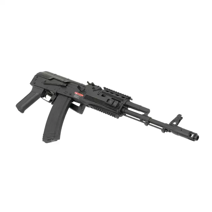 [Zestaw] ASK204P Tactical EBB Full-Metal [APS] + Szyna montażowa pod optykę do AK - Black [M-ETAL]