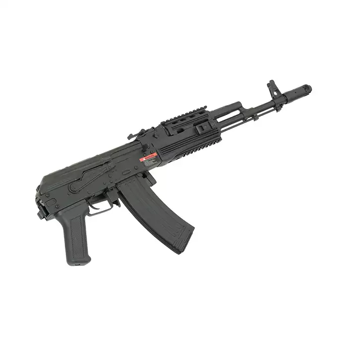 [Zestaw] ASK204P Tactical EBB Full-Metal [APS] + Szyna montażowa pod optykę do AK - Black [M-ETAL]
