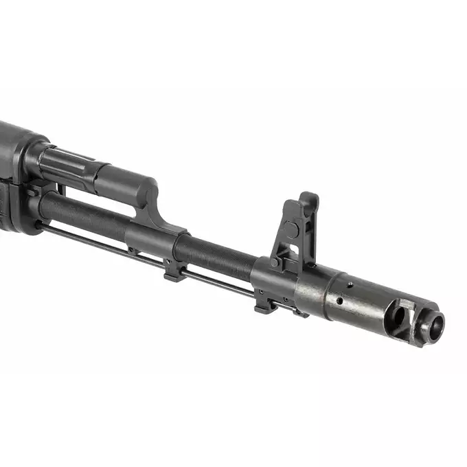 [Set] AK-74M G3 Airsoft Assault Rifle - Real Wood [S&amp;T] + Railed Scope Mount for AK - Black [M-ETAL]