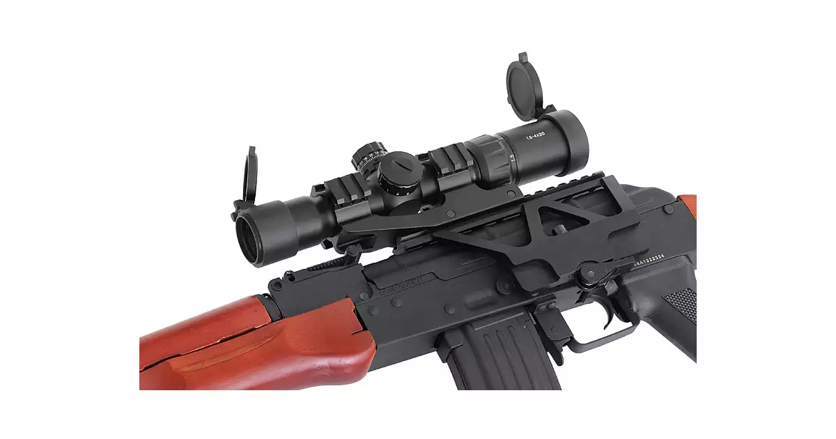 [Set] ASK204P Tactical EBB Full-Metal [APS] + Railed Scope Mount for AK ...
