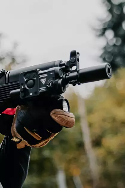 Tłumik podświetlający kulki z efektem płomienia Flare M [Eshooter]