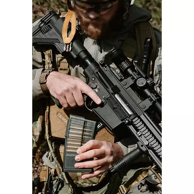 [Zestaw] Polimerowy Magazynek Mid-Cap na 110 kulek do EC202, EC203, EC204 [EC]