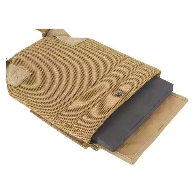 [Zestaw] Buckle Up Assault Plate Carrier Cummerbund - Coyote [8FIELDS] + Ładownica Under Zip Pouch do kamizelek - TAN [8FIELDS] + SZTURMOWY PANEL NA PLECY MOD.3 -TAN [8FIELDS] + Buckle Up potrójna ładownica na magazynki SR25/AR-10/M14/SCAR-H - CT