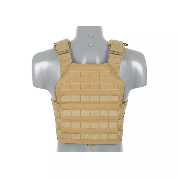 [Zestaw] Buckle Up Assault Plate Carrier Cummerbund - Coyote [8FIELDS] + Ładownica Under Zip Pouch do kamizelek - TAN [8FIELDS] + SZTURMOWY PANEL NA PLECY MOD.3 -TAN [8FIELDS] + Buckle Up potrójna ładownica na magazynki SR25/AR-10/M14/SCAR-H - CT