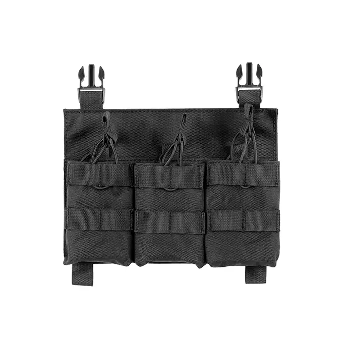 [Zestaw] Buckle Up Assault Plate Carrier Cummerbund - Black [8FIELDS] + Ładownica Under Zip Pouch do kamizelek - Black [8FIELDS] + SZTURMOWY PANEL NA PLECY MOD.3 - Black [8FIELDS] + Buckle Up potrójna ładownica na magazynki SR25/AR-10/M14/SCAR-H - BK