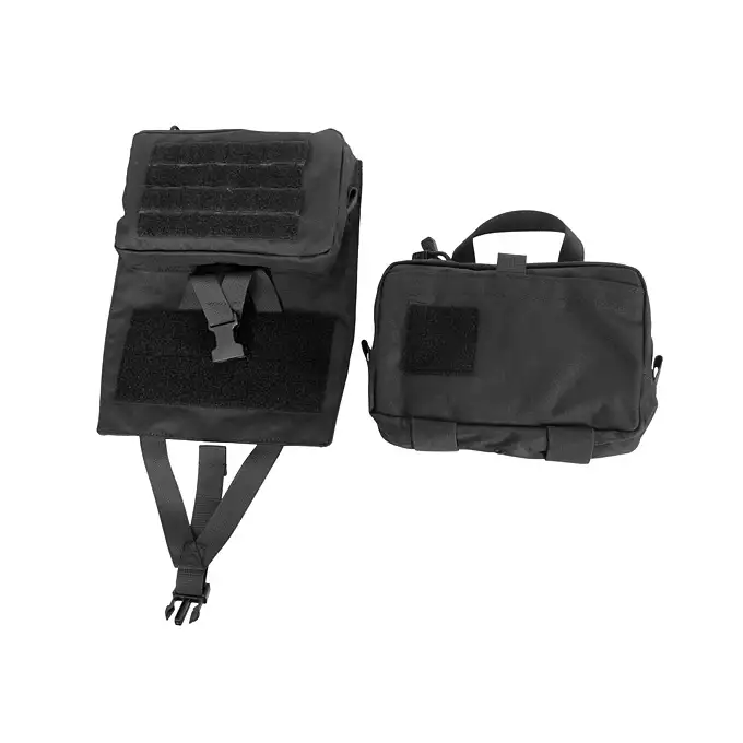 [Zestaw] Buckle Up Assault Plate Carrier Cummerbund - Black [8FIELDS] + Ładownica Under Zip Pouch do kamizelek - Black [8FIELDS] + SZTURMOWY PANEL NA PLECY MOD.3 - Black [8FIELDS] + Szybka poczwórna ładownica BUCKLE UP na magazynki MP5/SMG/UTR45 - Black