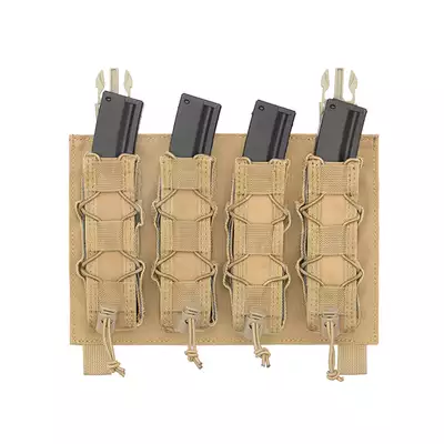 [Zestaw] Buckle Up Assault Plate Carrier Cummerbund - Coyote [8FIELDS] + Ładownica Under Zip Pouch do kamizelek - TAN [8FIELDS] + SZTURMOWY PANEL NA PLECY MOD.3 -TAN [8FIELDS] + Szybka poczwórna ładownica BUCKLE UP na magazynki MP5/SMG/UTR45 - Coyote [8FIELDS]