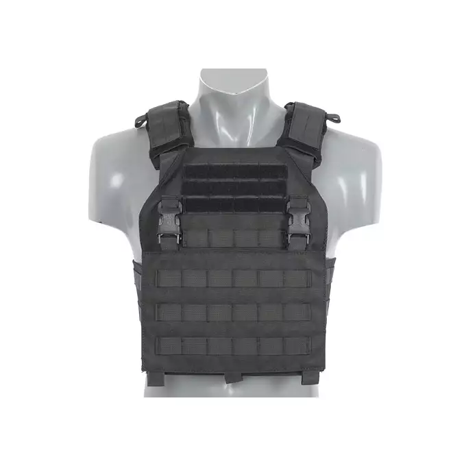 [Zestaw] Buckle Up Assault Plate Carrier Cummerbund - Black [8FIELDS] + Ładownica Under Zip Pouch do kamizelek - Black [8FIELDS] + SZTURMOWY PANEL NA PLECY MOD.3 - Black [8FIELDS] + Szybka poczwórna ładownica BUCKLE UP na magazynki MP5/SMG/UTR45 - Black