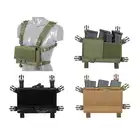 [Zestaw] Hybrydowy Chest Rig - Olive [8FIELDS] + Podwójna wkładka na magazynki karabinowe AR-10/SR25 - Black [8FIELDS]