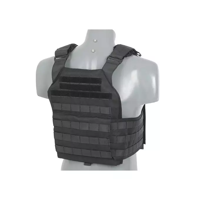 [Zestaw] Buckle Up Assault Plate Carrier Cummerbund - Black [8FIELDS] + Ładownica Under Zip Pouch do kamizelek - Black [8FIELDS] + SZTURMOWY PANEL NA PLECY MOD.3 - Black [8FIELDS] + Buckle Up potrójna ładownica karabinowo-pistoletowa 5.56/9mm - BK