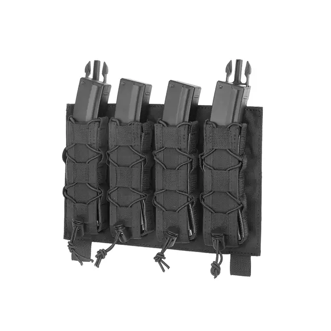 [Zestaw] Buckle Up Assault Plate Carrier Cummerbund - Black [8FIELDS] + Ładownica Under Zip Pouch do kamizelek - Black [8FIELDS] + SZTURMOWY PANEL NA PLECY MOD.3 - Black [8FIELDS] + Szybka poczwórna ładownica BUCKLE UP na magazynki MP5/SMG/UTR45 - Black