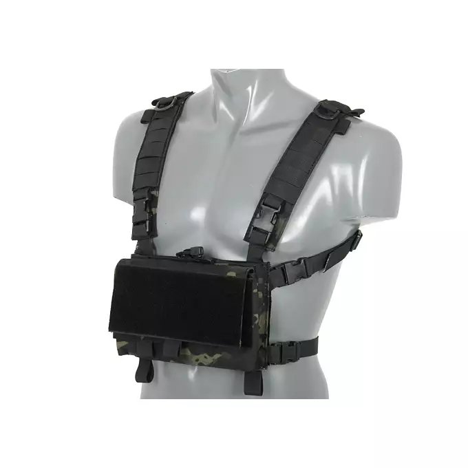 [Zestaw] Hybrydowy Chest Rig - MB [8FIELDS] + Podwójna wkładka na magazynki karabinowe AR-10/SR25 - Black [8FIELDS]