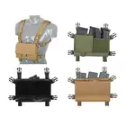 [Zestaw] Hybrydowy Chest Rig - Coyote [8FIELDS] + Podwójna wkładka na magazynki karabinowe AR-10/SR25 - Black [8FIELDS]