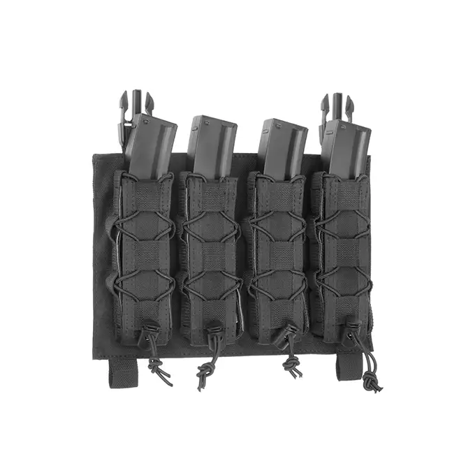 [Zestaw] Buckle Up Assault Plate Carrier Cummerbund - Black [8FIELDS] + Ładownica Under Zip Pouch do kamizelek - Black [8FIELDS] + SZTURMOWY PANEL NA PLECY MOD.3 - Black [8FIELDS] + Szybka poczwórna ładownica BUCKLE UP na magazynki MP5/SMG/UTR45 - Black