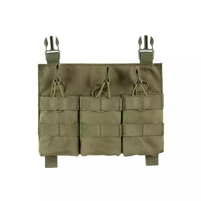 [Zestaw] Buckle Up Assault Plate Carrier Cummerbund - Olive [8FIELDS] + Ładownica Under Zip Pouch do kamizelek - OD [8FIELDS] + SZTURMOWY PANEL NA PLECY MOD.3 - Olive [8FIELDS] + Buckle Up potrójna ładownica na magazynki SR25/AR-10/M14/SCAR-H - OD
