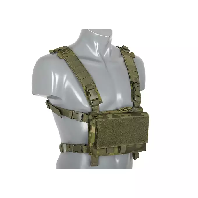 [Zestaw] Hybrydowy Chest Rig - MT [8FIELDS] + Poczwórna wkładka na magazynki pistoletowe MP5/SMG - Black [8FIELDS]