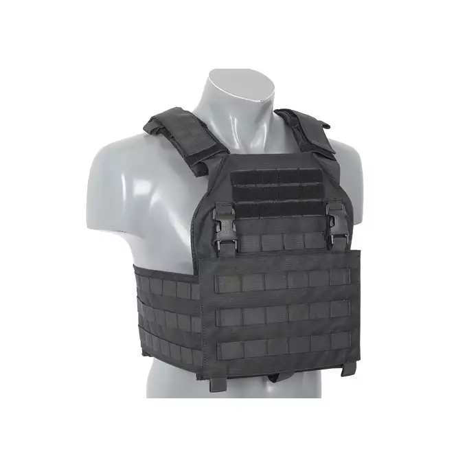 [Zestaw] Buckle Up Assault Plate Carrier Cummerbund - Black [8FIELDS] + Ładownica Under Zip Pouch do kamizelek - Black [8FIELDS] + SZTURMOWY PANEL NA PLECY MOD.3 - Black [8FIELDS] + Buckle Up potrójna ładownica karabinowo-pistoletowa 5.56/9mm - BK