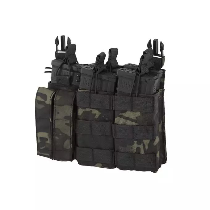 [Zestaw] Buckle Up Assault Plate Carrier Cummerbund - MB [8FIELDS] + Ładownica Under Zip Pouch do kamizelek - MB [8FIELDS] + SZTURMOWY PANEL NA PLECY MOD.3 - MB [8FIELDS] + Buckle Up potrójna ładownica karabinowo-pistoletowa 5.56/9mm - MB