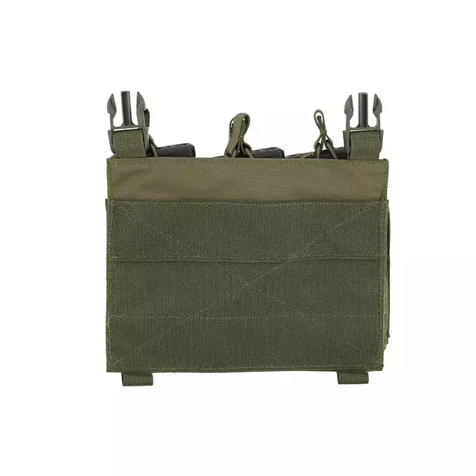 [Zestaw] Buckle Up Assault Plate Carrier Cummerbund - Olive [8FIELDS] + Ładownica Under Zip Pouch do kamizelek - OD [8FIELDS] + SZTURMOWY PANEL NA PLECY MOD.3 - Olive [8FIELDS] + Buckle Up potrójna ładownica karabinowo-pistoletowa 5.56/9mm - OD