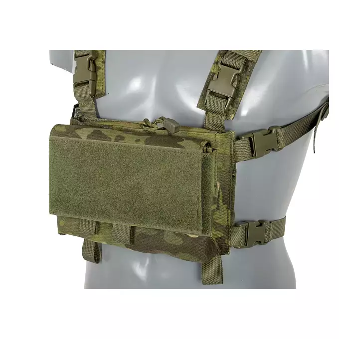 [Zestaw] Hybrydowy Chest Rig - MT [8FIELDS] + Poczwórna wkładka na magazynki pistoletowe MP5/SMG - Black [8FIELDS]