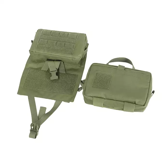 [Zestaw] Buckle Up Assault Plate Carrier Cummerbund - Olive [8FIELDS] + Ładownica Under Zip Pouch do kamizelek - OD [8FIELDS] + SZTURMOWY PANEL NA PLECY MOD.3 - Olive [8FIELDS] + Buckle Up potrójna ładownica karabinowo-pistoletowa 5.56/9mm - OD
