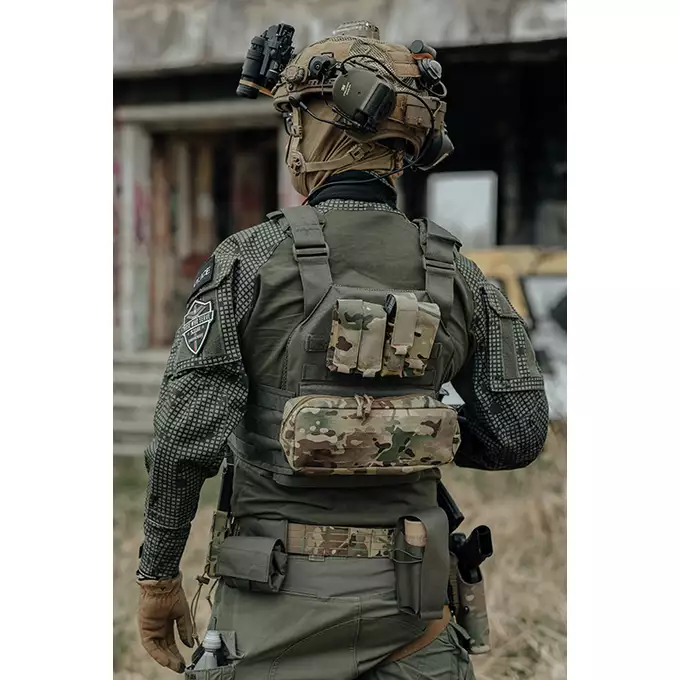 [Zestaw] Buckle Up Assault Plate Carrier Cummerbund - Black [8FIELDS] + Ładownica Under Zip Pouch do kamizelek - Black [8FIELDS] + SZTURMOWY PANEL NA PLECY MOD.3 - Black [8FIELDS] + Buckle Up potrójna ładownica karabinowo-pistoletowa 5.56/9mm - BK