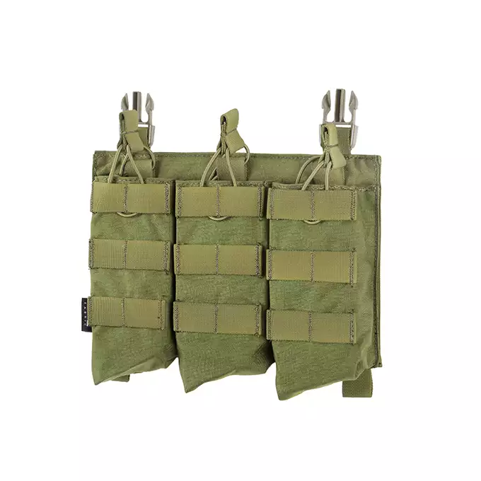 [Zestaw] Buckle Up Assault Plate Carrier Cummerbund - Olive [8FIELDS PREMIUM] + Buckle Up potrójna ładownica na magazynki AK47/AKM - Olive + Szturmowy panel na plecy Mod.2 - Olive [8FIELDS PREMIUM]