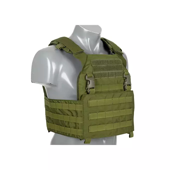 [Zestaw] Buckle Up Assault Plate Carrier Cummerbund - Olive [8FIELDS PREMIUM] + Buckle Up potrójna ładownica na magazynki AK47/AKM - Olive + Szturmowy panel na plecy Mod.2 - Olive [8FIELDS PREMIUM]