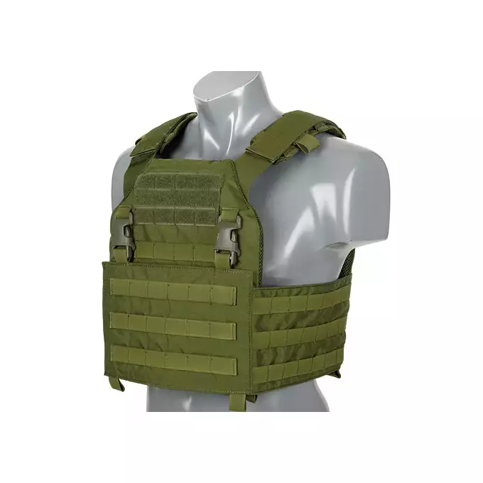 [Zestaw] Buckle Up Assault Plate Carrier Cummerbund - Olive [8FIELDS PREMIUM] + Buckle Up potrójna ładownica na magazynki AK47/AKM - Olive + Szturmowy panel na plecy Mod.2 - Olive [8FIELDS PREMIUM]