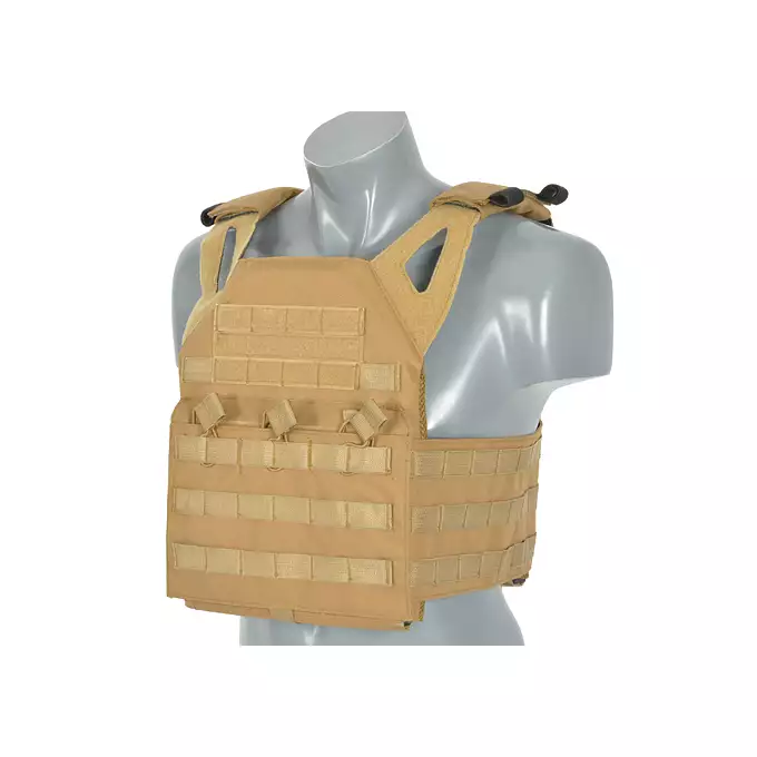 [Zestaw] Jump Plate Carrier Cummerbund - Coyote [8FIELDS] + SZTURMOWY PANEL NA PLECY MOD.3 -TAN [8FIELDS] + Ładownica Under Zip Pouch do kamizelek - TAN [8FIELDS]