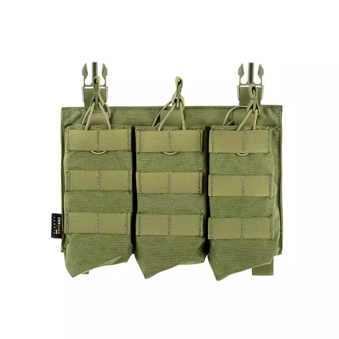 [Zestaw] Buckle Up Assault Plate Carrier Cummerbund - Olive [8FIELDS PREMIUM] + Buckle Up potrójna ładownica na magazynki AK47/AKM - Olive + Szturmowy panel na plecy Mod.2 - Olive [8FIELDS PREMIUM]