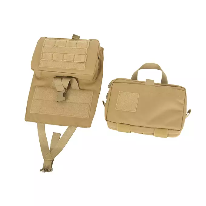 [Zestaw] Jump Plate Carrier Cummerbund - Coyote [8FIELDS] + SZTURMOWY PANEL NA PLECY MOD.3 -TAN [8FIELDS] + Ładownica Under Zip Pouch do kamizelek - TAN [8FIELDS]