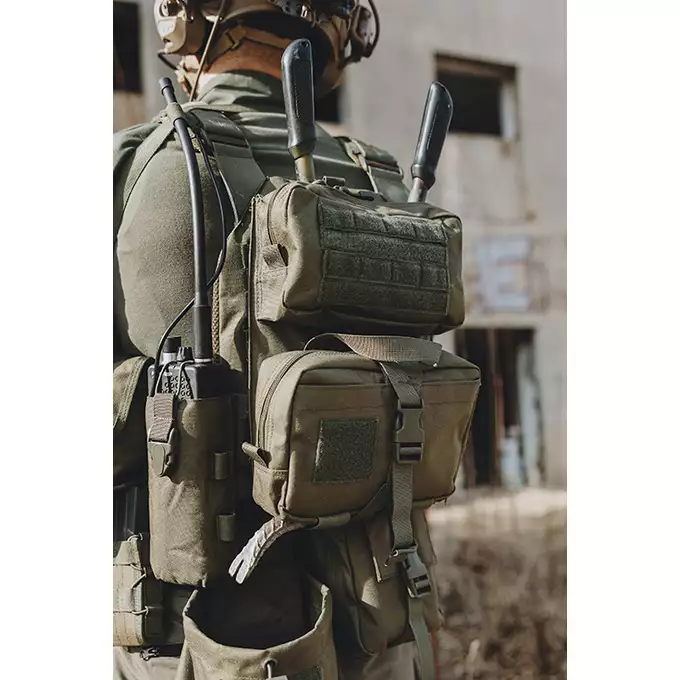 [Zestaw] Jump Plate Carrier Cummerbund - Olive [8FIELDS] + SZTURMOWY PANEL NA PLECY MOD.3 - Olive [8FIELDS] + Ładownica Under Zip Pouch do kamizelek - OD [8FIELDS]