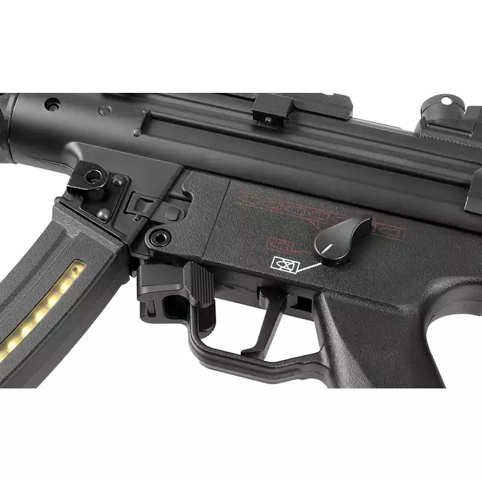 [Zestaw] CM.041H Upgraded Version [CYMA] + Tłumik podświetlający kulki z efektem płomienia Flare M [Eshooter]