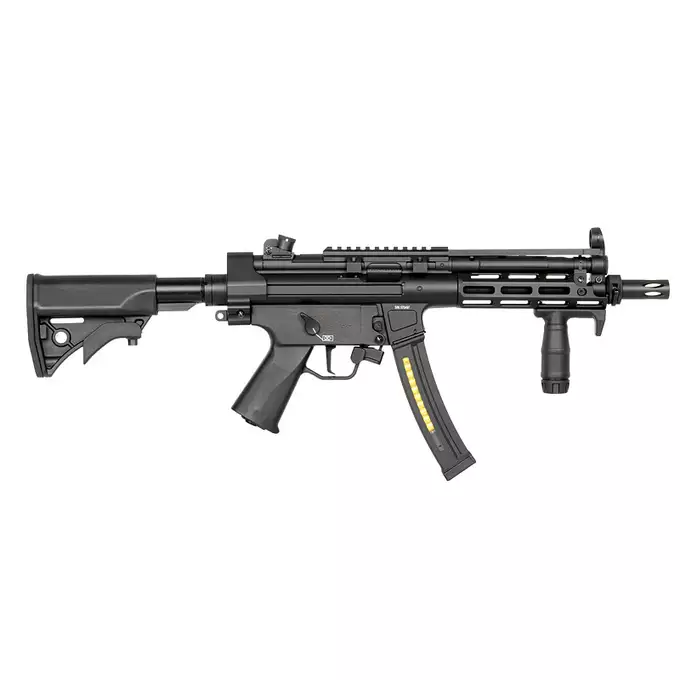 [Zestaw] CM.041H Upgraded Version [CYMA] + Tłumik podświetlający kulki z efektem płomienia Flare M [Eshooter]
