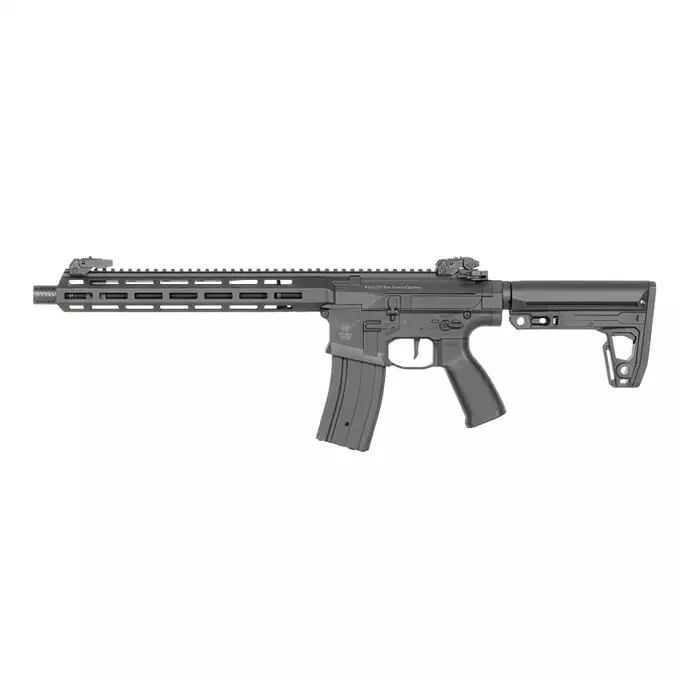 [Zestaw] Karabinek ASG M904F Falcon 3.0 ETU - Black [Double Eagle] + Tłumik podświetlający kulki z efektem płomienia Flare M [Eshooter]