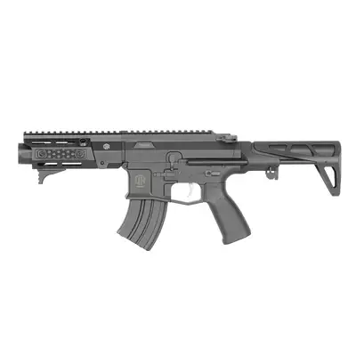 [Zestaw] Karabinek ASG M923A DEK762 7.62 / 300 BLK Falcon 3.0 ETU - Black [Double Eagle] + Tłumik podświetlający kulki z efektem płomienia Flare M [Eshooter]