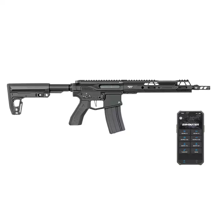 [Zestaw] Replika karabinka M920A Aeroknox AX//15 ETU Wireless [DE] + Tłumik podświetlający kulki z efektem płomienia Flare M [Eshooter]