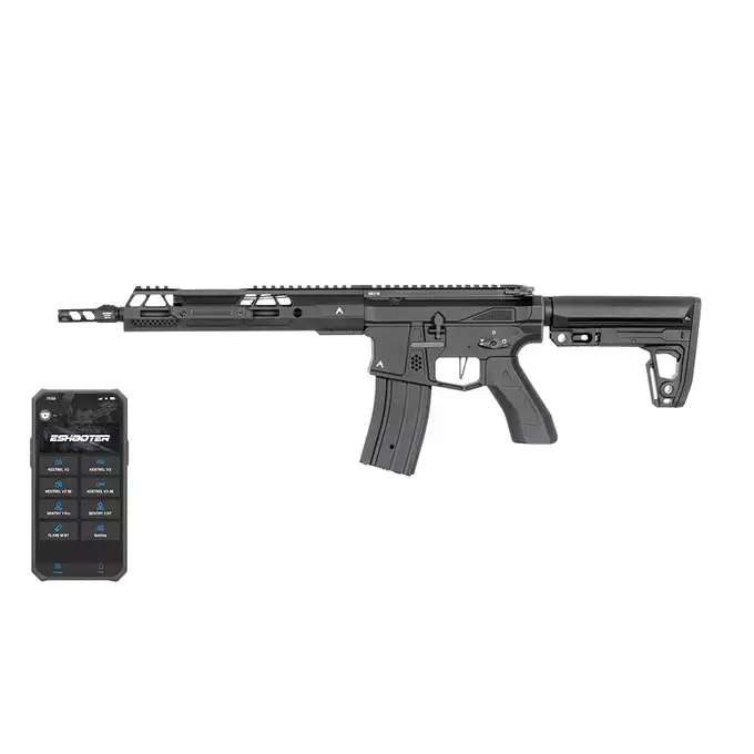 [Zestaw] Replika karabinka M920A Aeroknox AX//15 ETU Wireless [DE] + Tłumik podświetlający kulki z efektem płomienia Flare M [Eshooter]