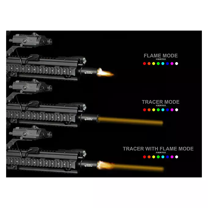 [Zestaw] Replika karabinka M920A Aeroknox AX//15 ETU Wireless [DE] + Tłumik podświetlający kulki z efektem płomienia Flare M [Eshooter]