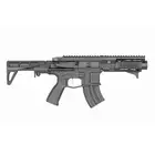 [Zestaw] Karabinek ASG M923A DEK762 7.62 / 300 BLK Falcon 3.0 ETU - Black [Double Eagle] + Tłumik podświetlający kulki z efektem płomienia Flare M [Eshooter]